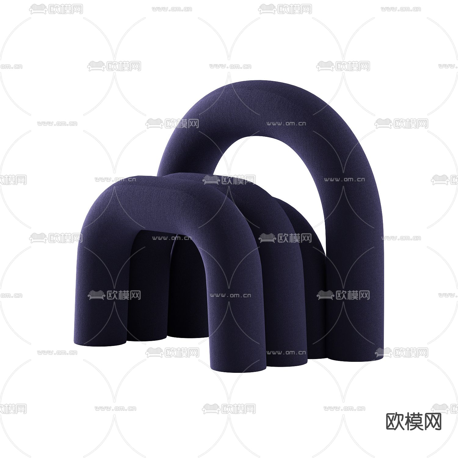 后现代创意艺术单人沙发免费3d模型下载