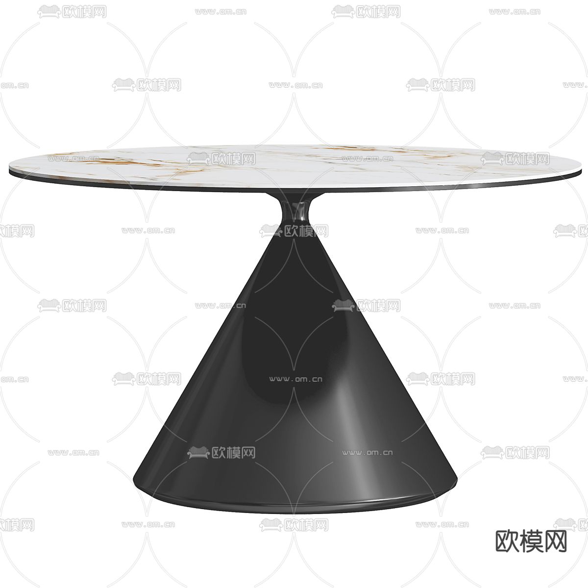 现代餐桌 圆桌3d模型