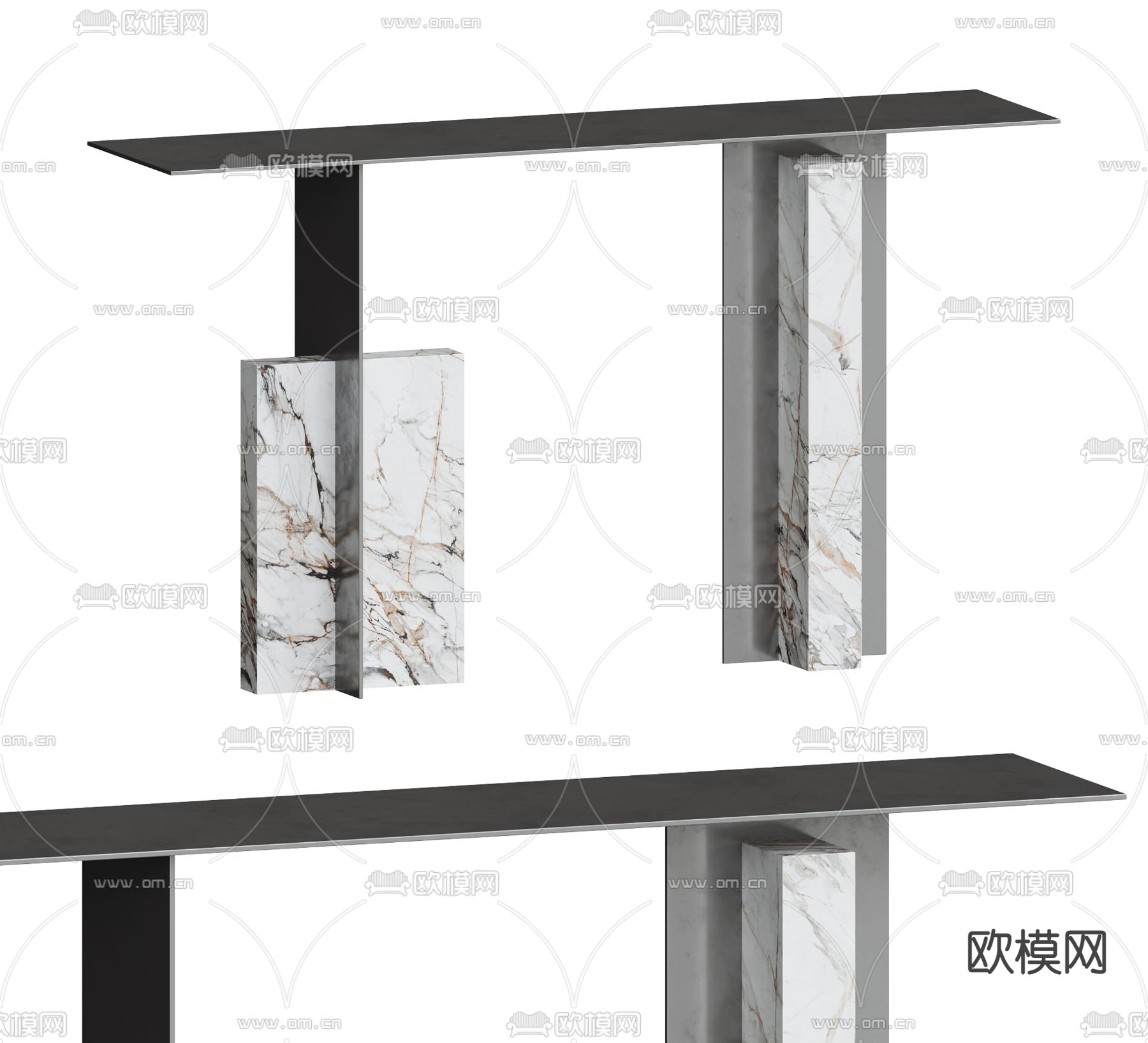 现代端景台 条案3d模型下载