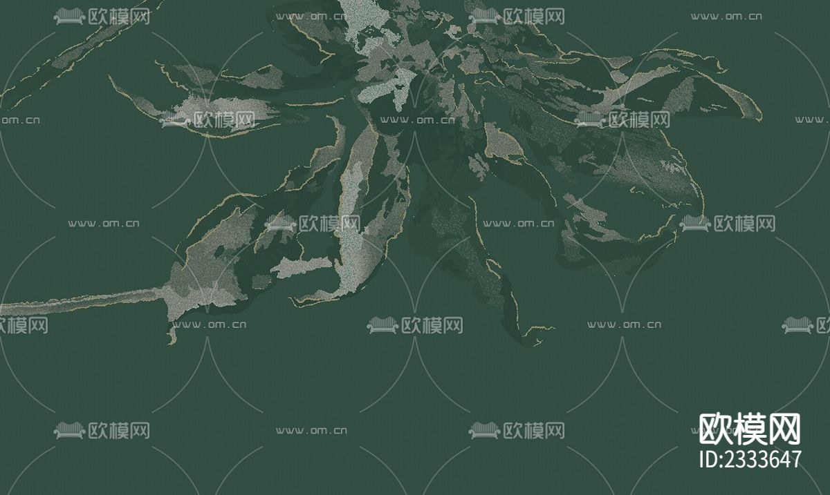 新中式创意花卉背景墙