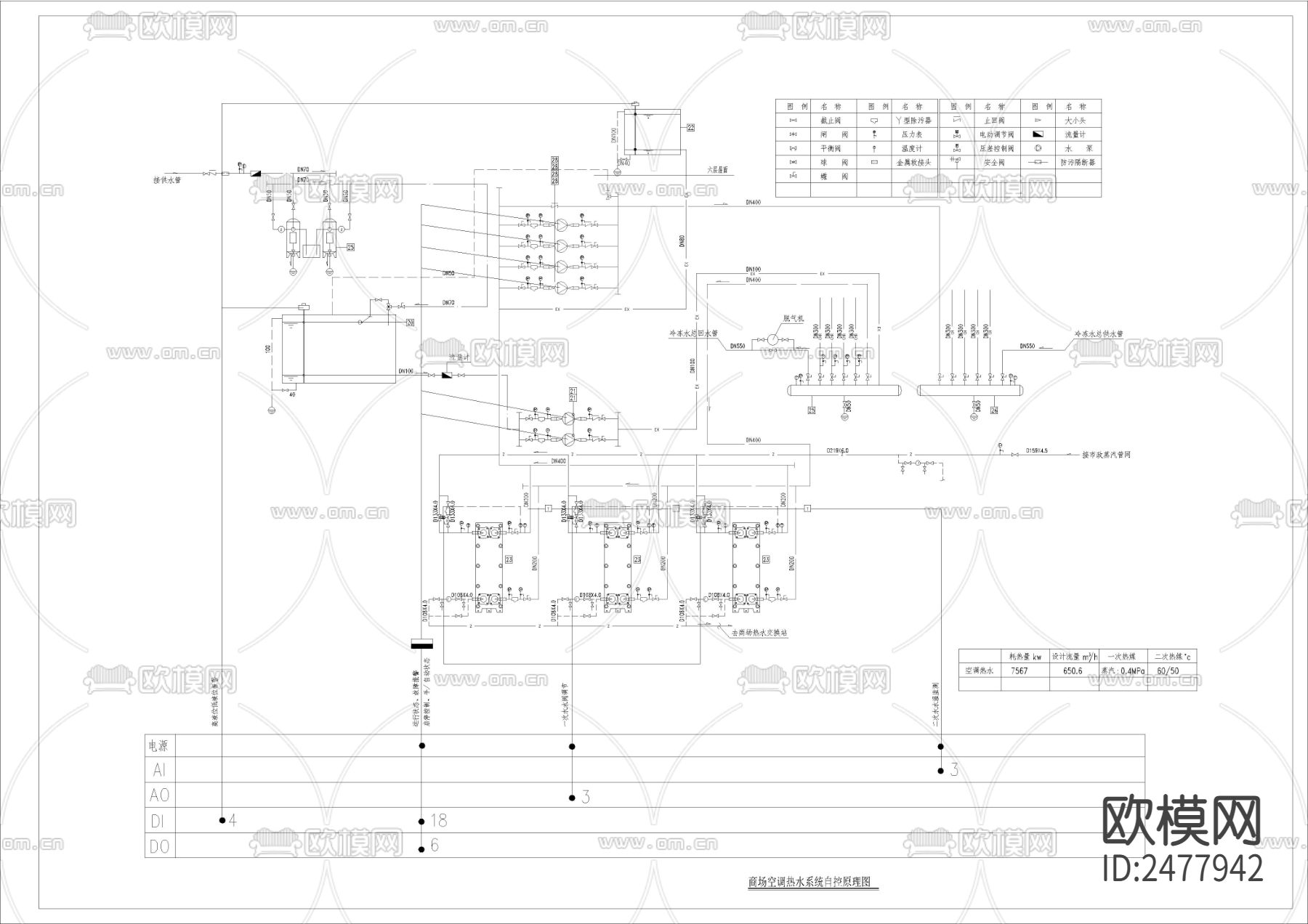 自控原理CAD施工图下载（渲染图3）