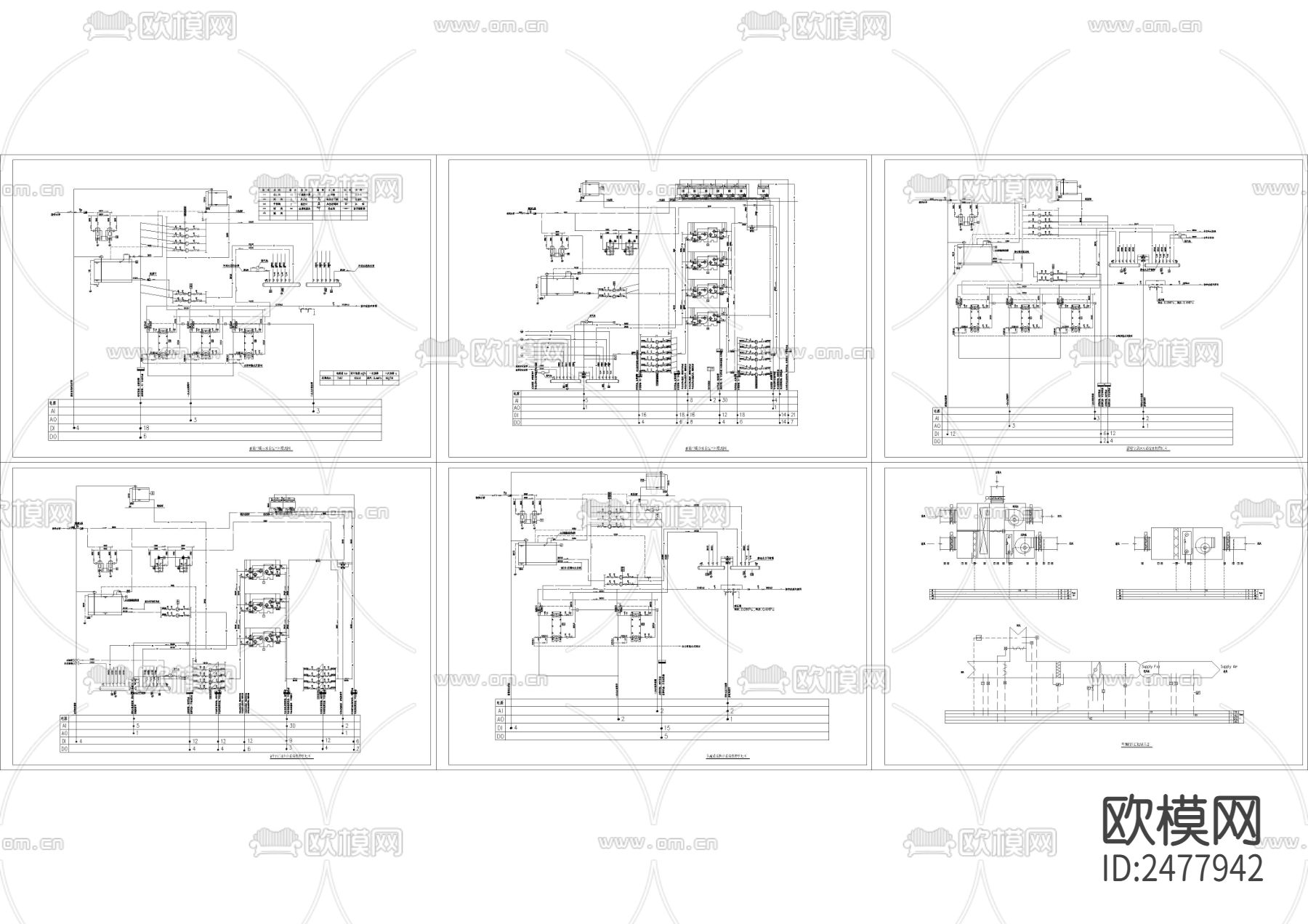 自控原理CAD施工图下载（渲染图1）