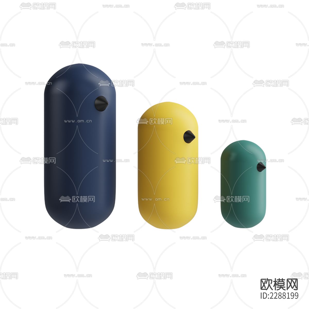 现代极简小鸟造型摆件下载