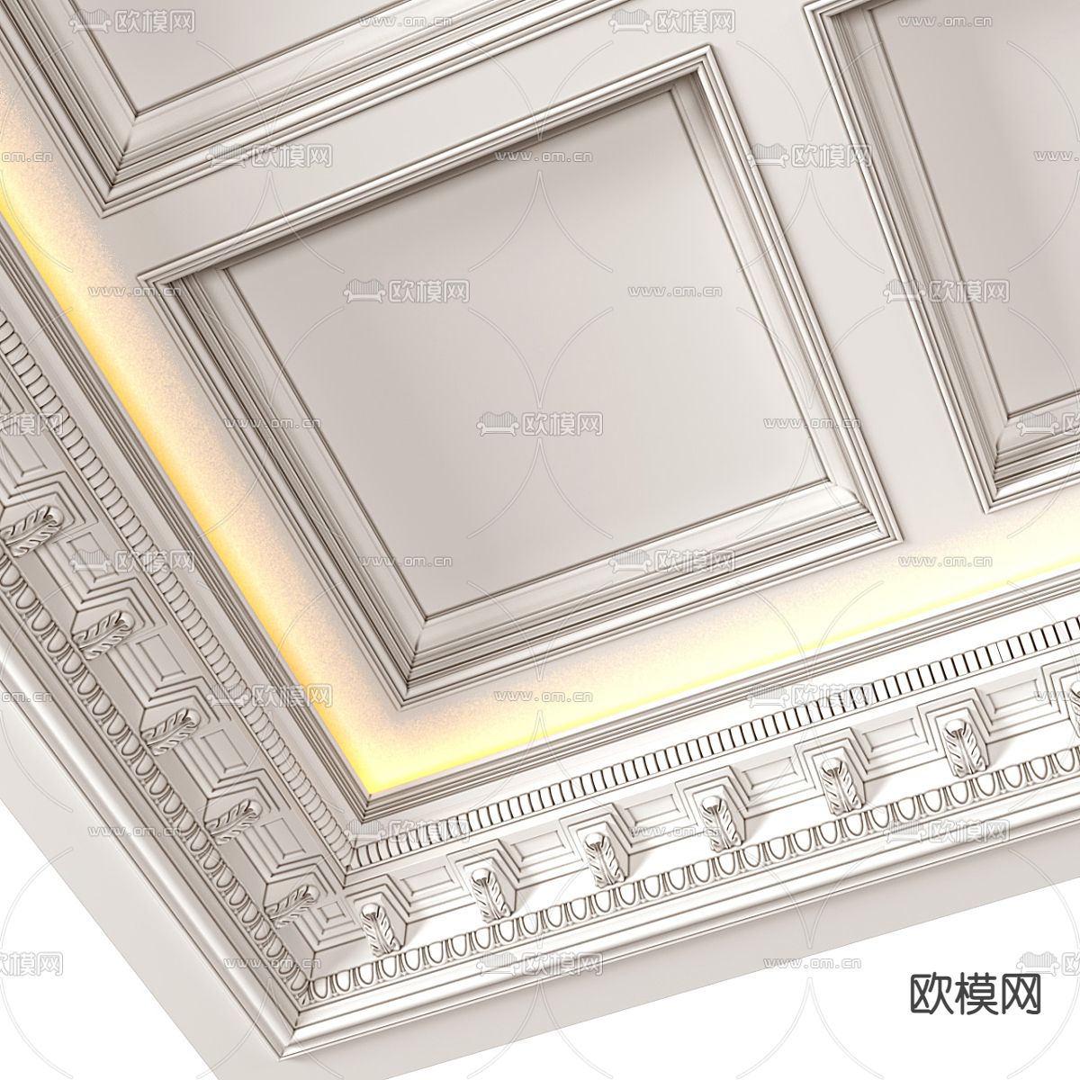 欧式天花吊顶 造型天花3d模型