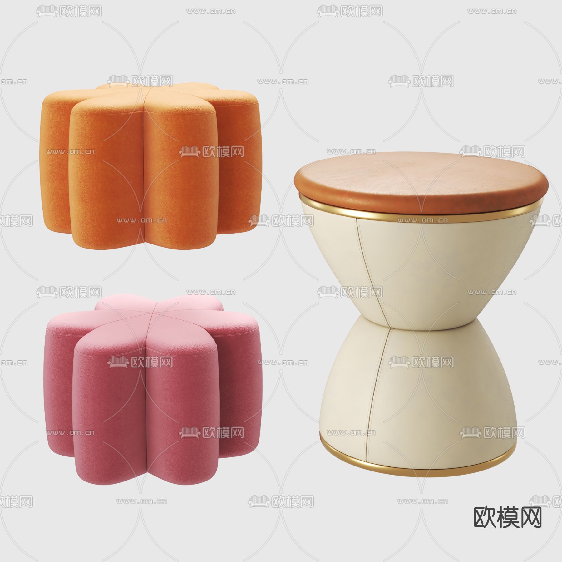 沙发凳  换鞋凳  矮凳 凳子3d模型