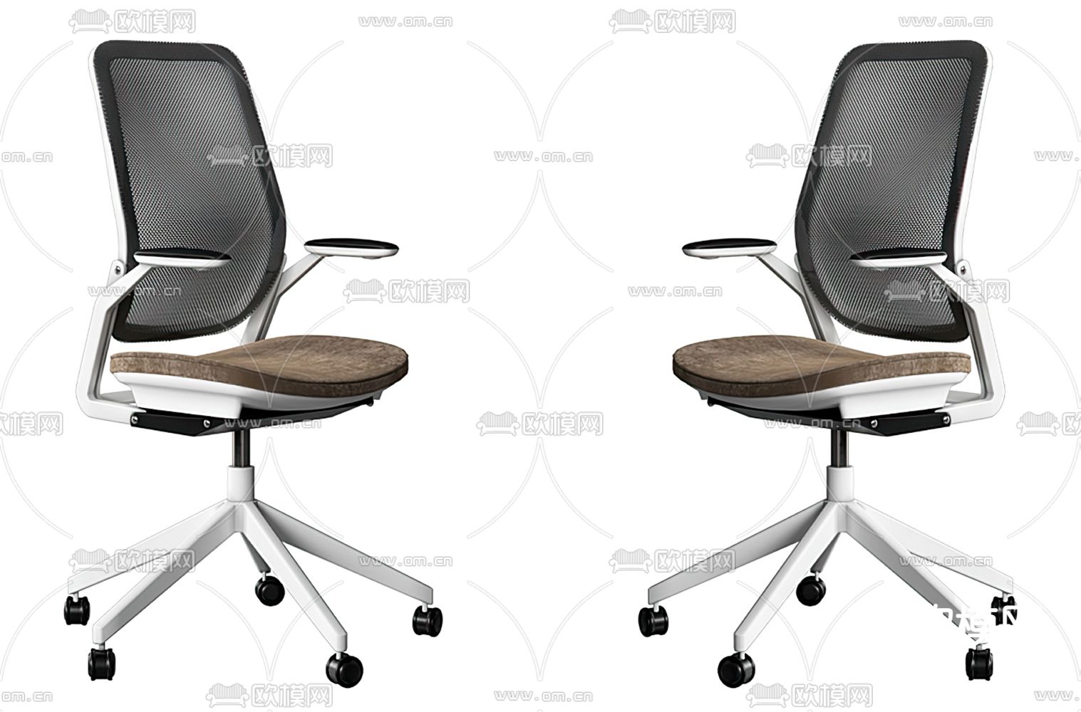 现代办公椅 职员椅3d模型下载