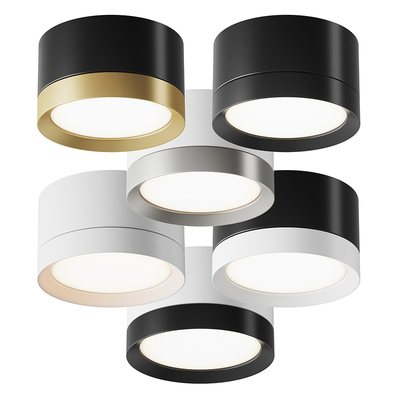  现代筒灯 射灯su模型 