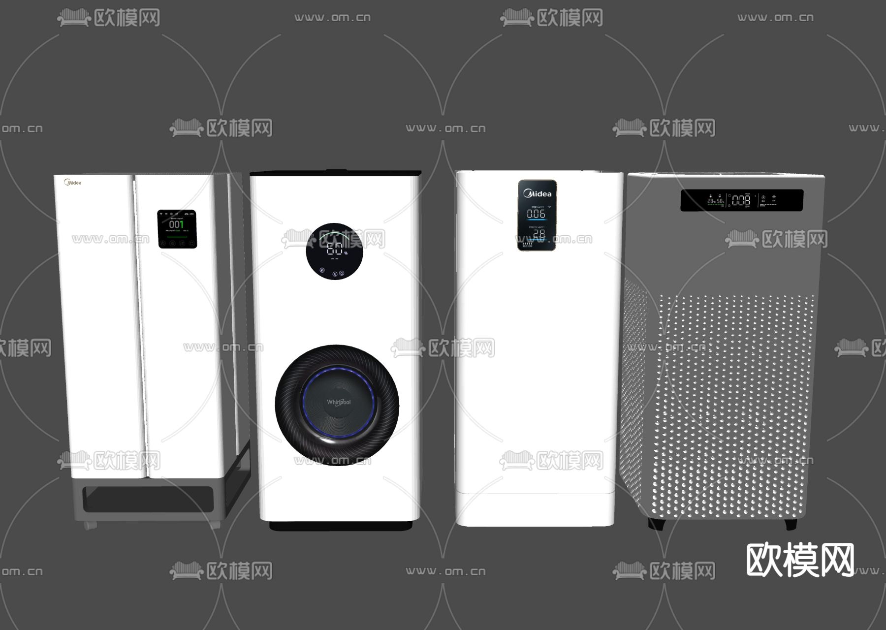 空气净化器 除湿器 加湿器su模型