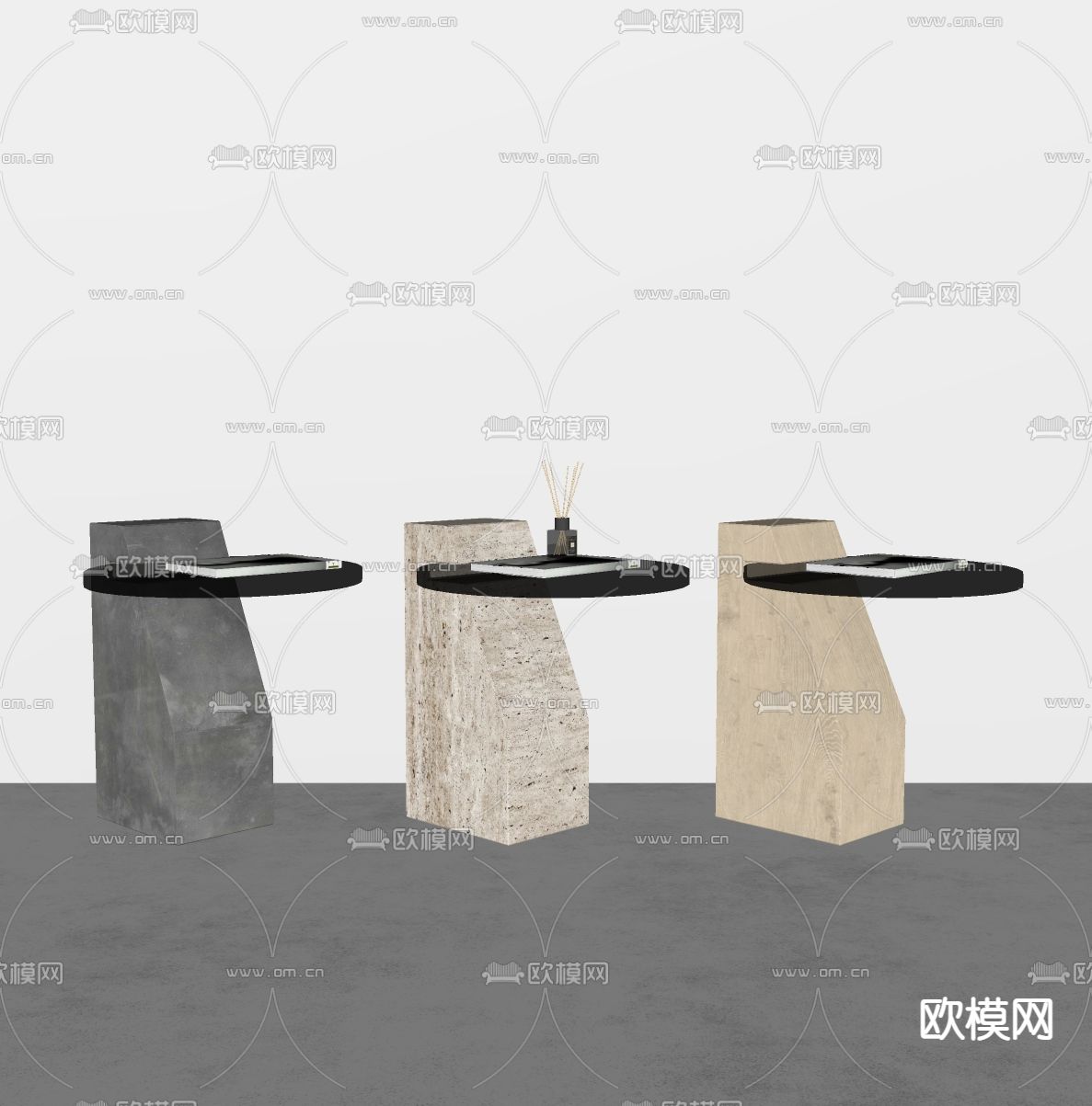 CITCO 边几 角几 圆几su模型