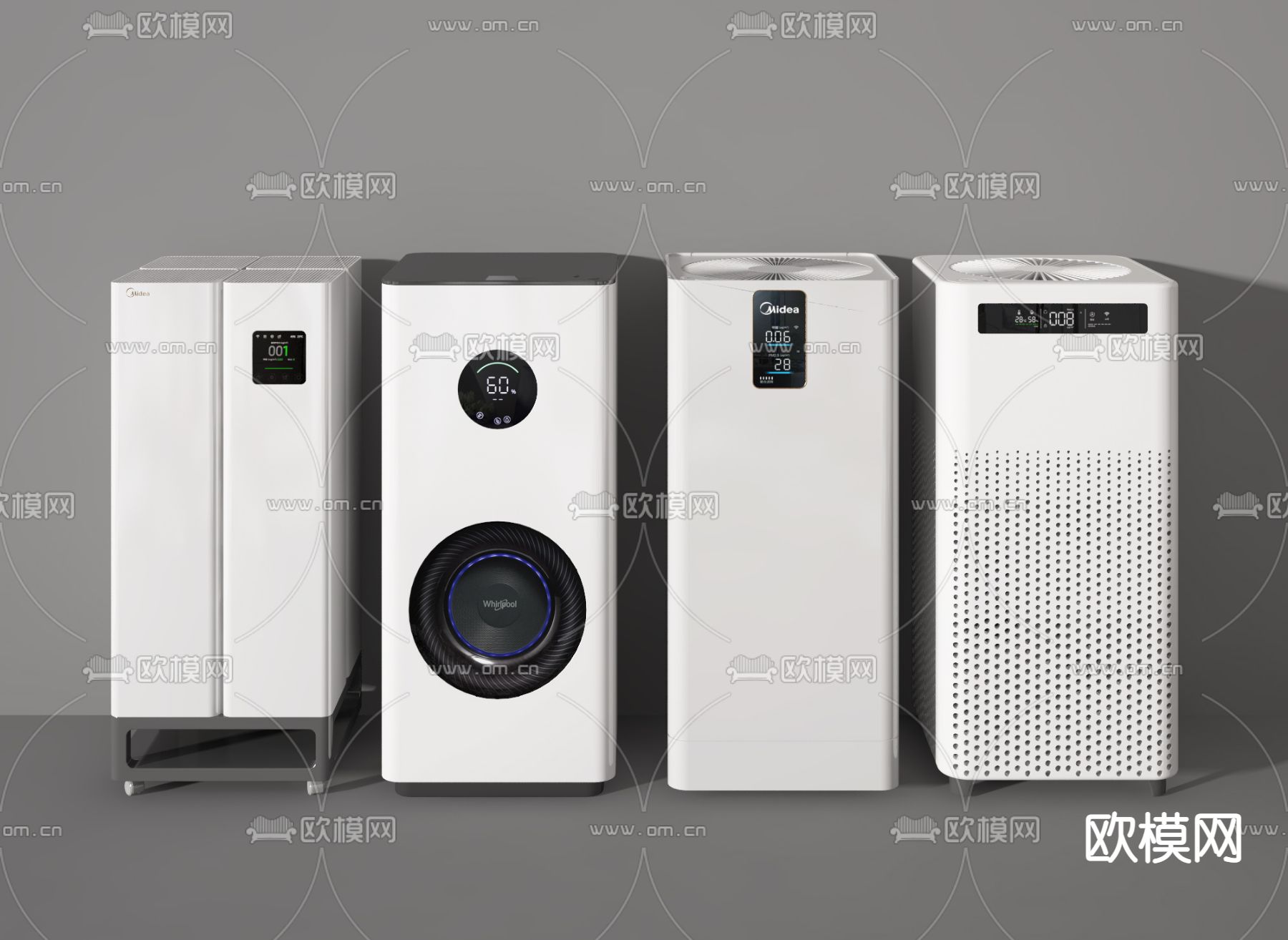 空气净化器 除湿器 加湿器3d模型下载