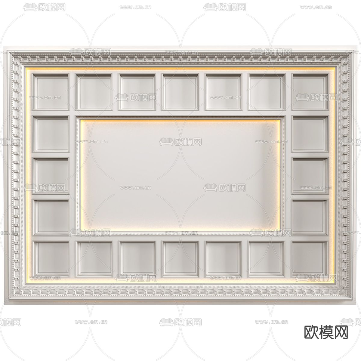 欧式天花吊顶 造型天花3d模型