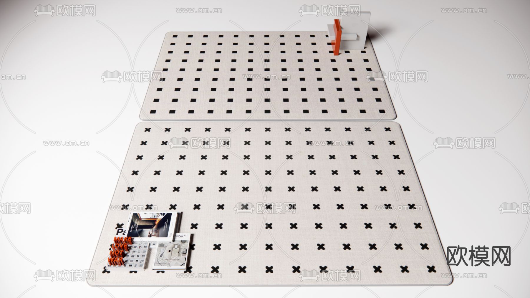 侘寂风地毯 方毯su模型下载（渲染图1）