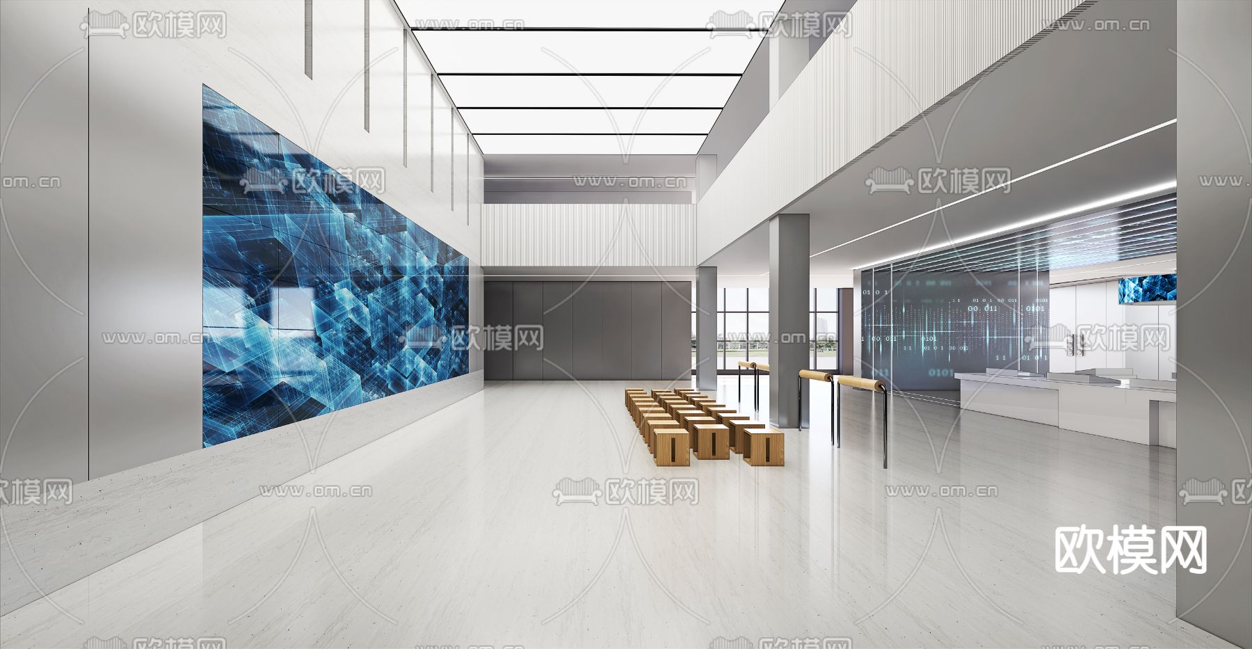 现代科技展厅su模型
