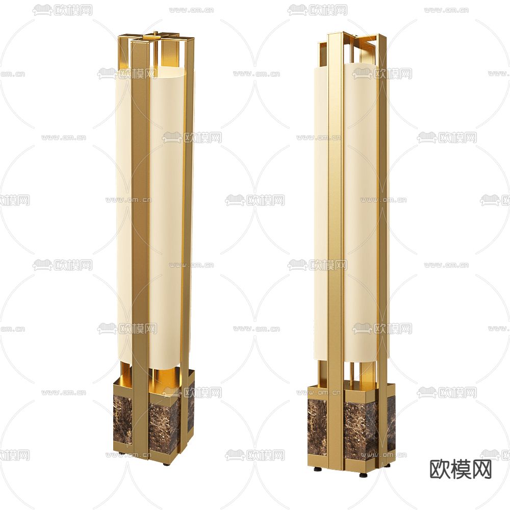 Castro 金属落地灯su模型