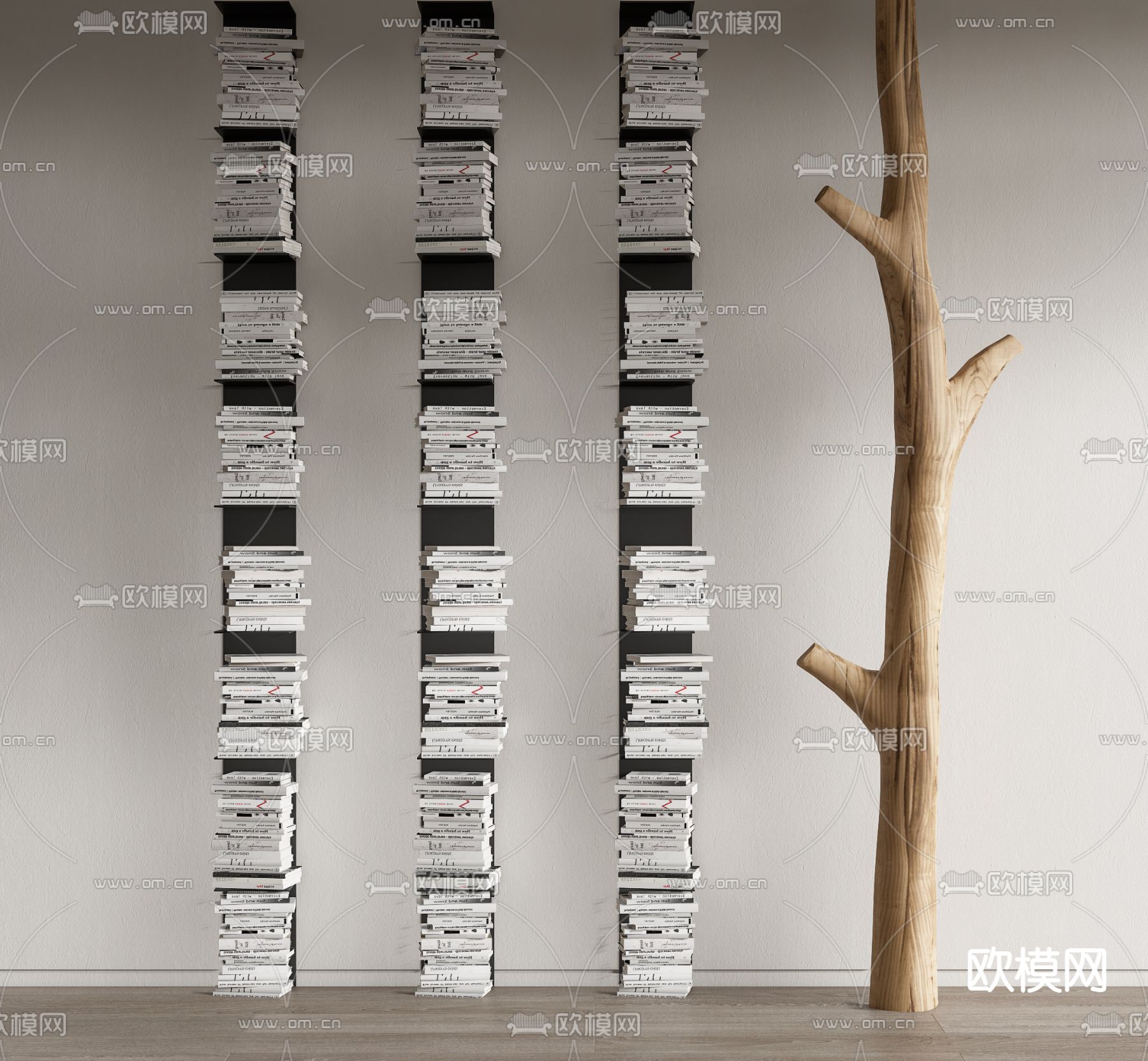 现代书架su模型