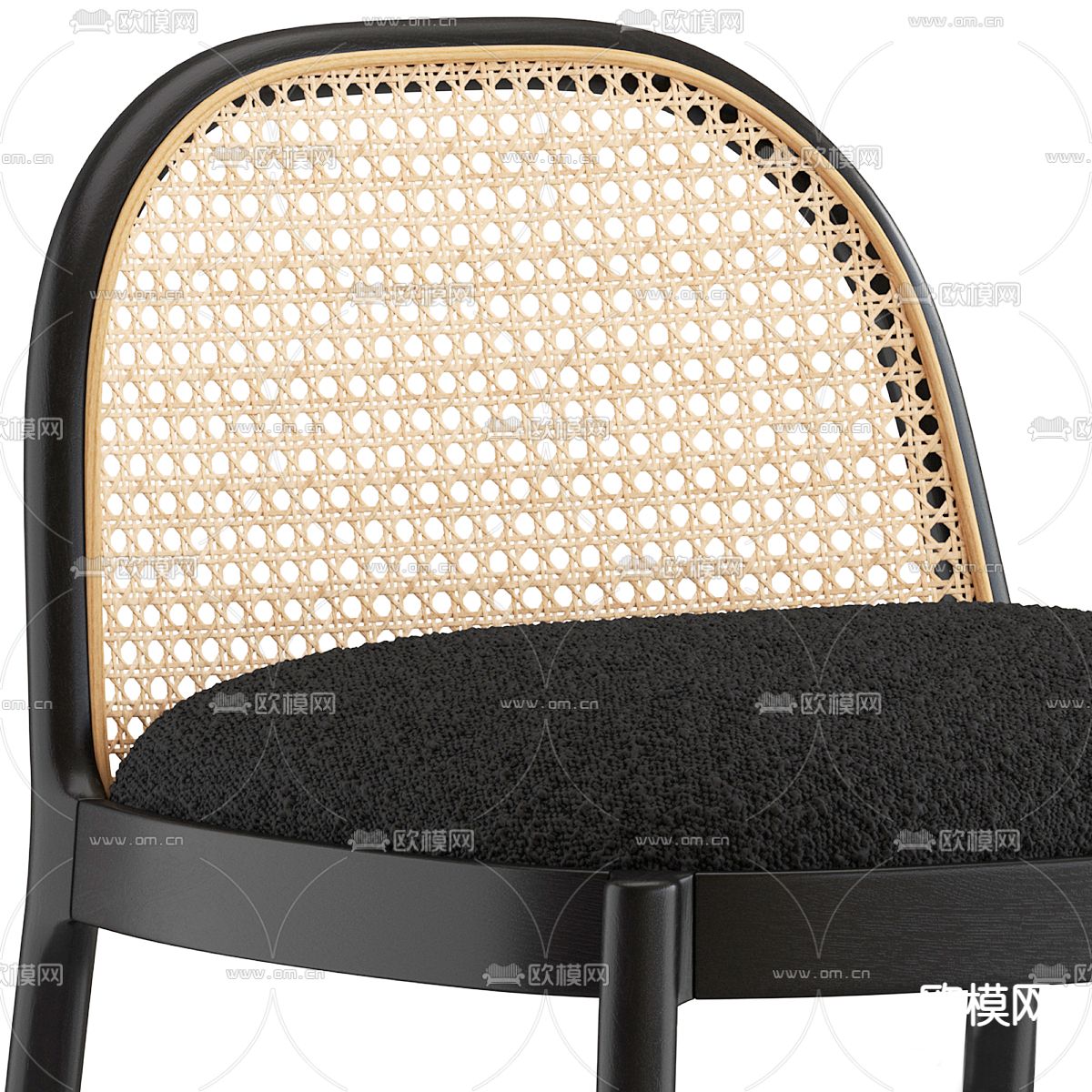 侘寂吧椅 吧凳3d模型下载（渲染图2）