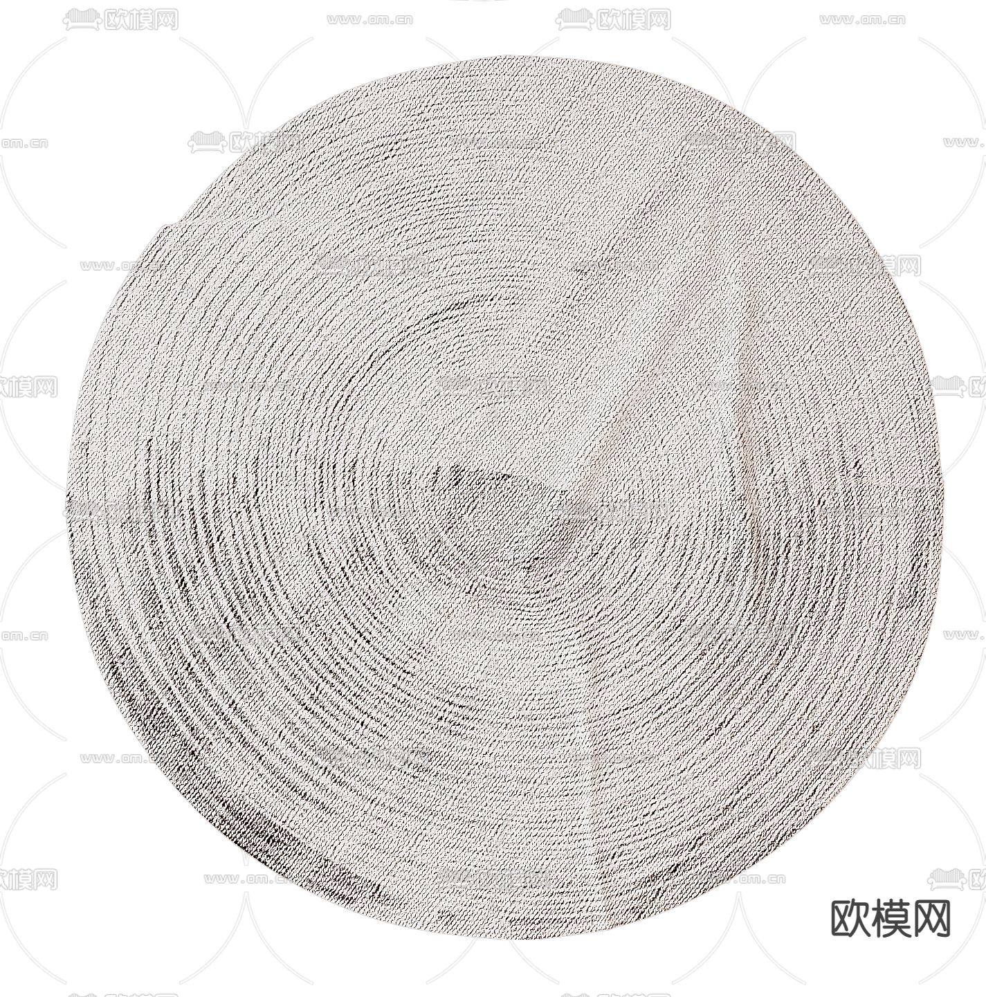现代地毯 圆毯3d模型下载（渲染图4）