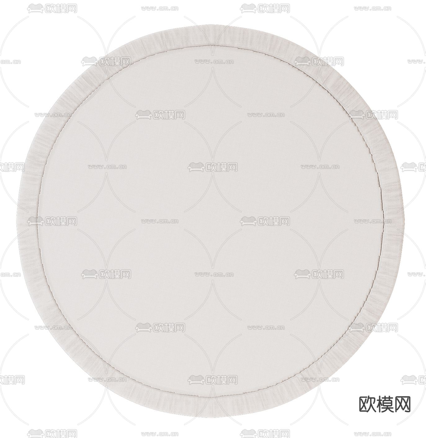 现代地毯 圆毯3d模型下载（渲染图3）
