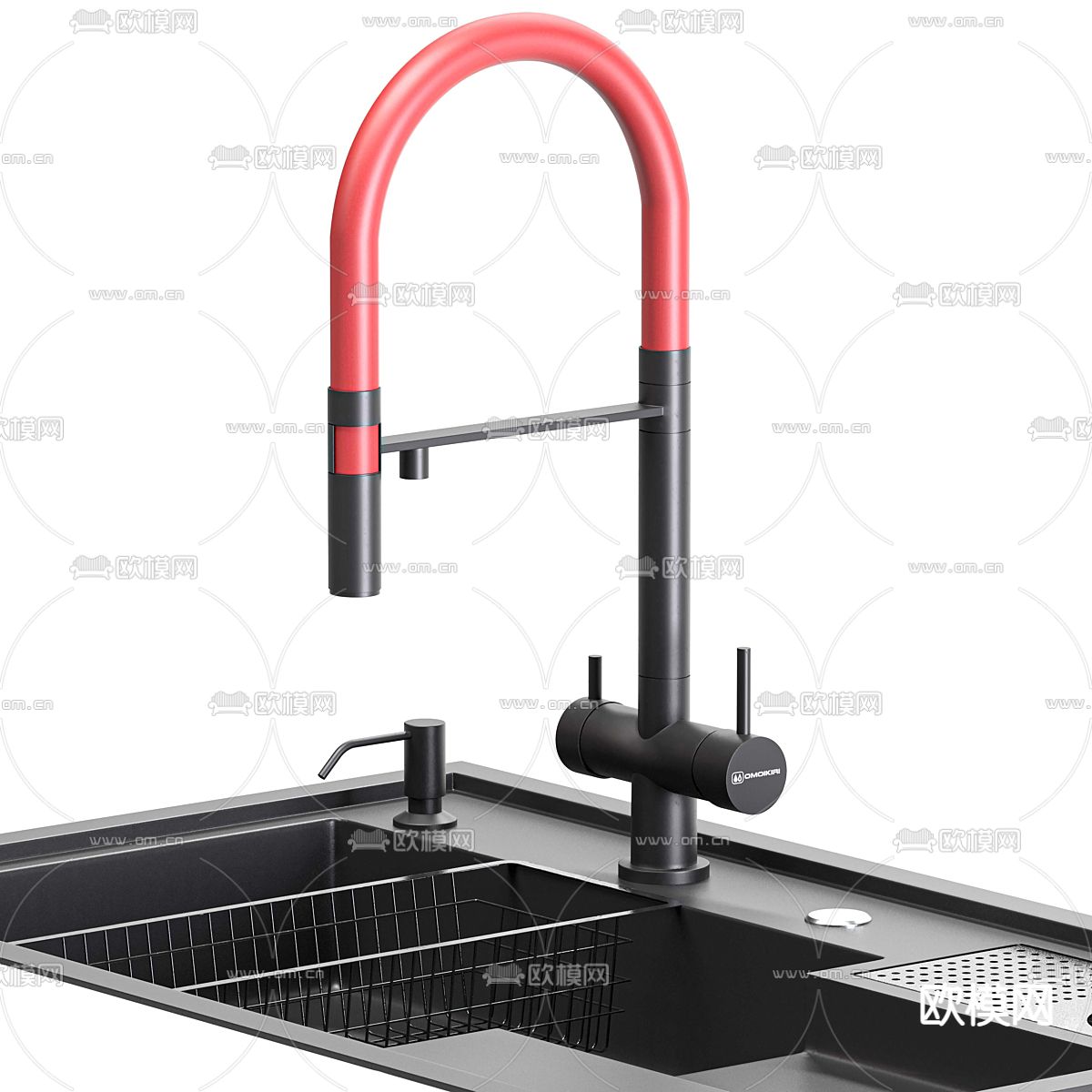 现代水槽 洗菜盆3d模型