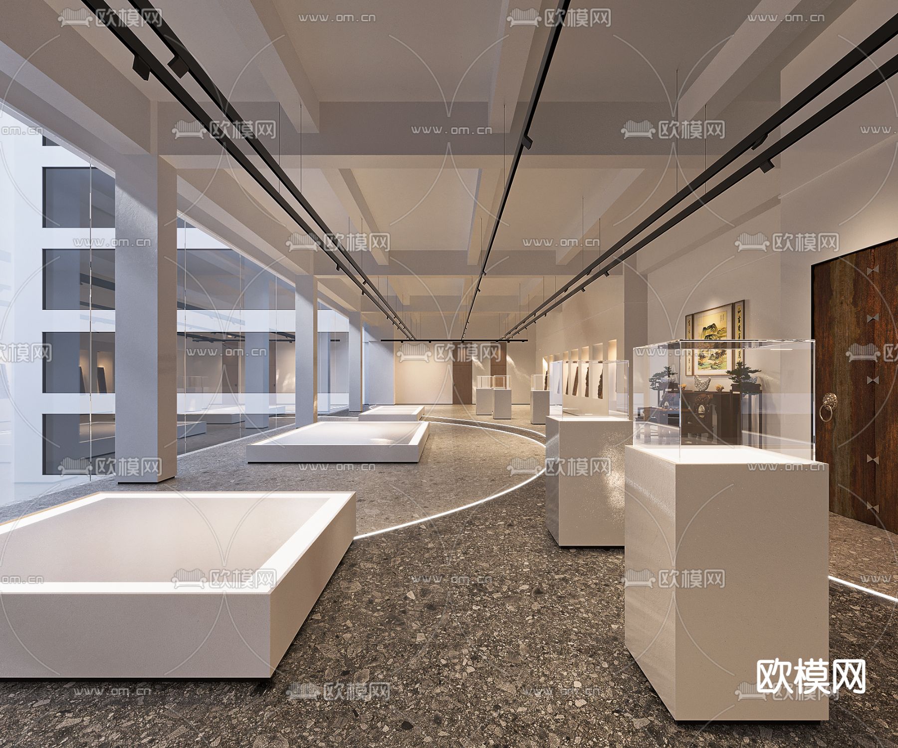 现代博物馆 展馆su模型下载_ID12309218_sketchup模型下载-欧模网