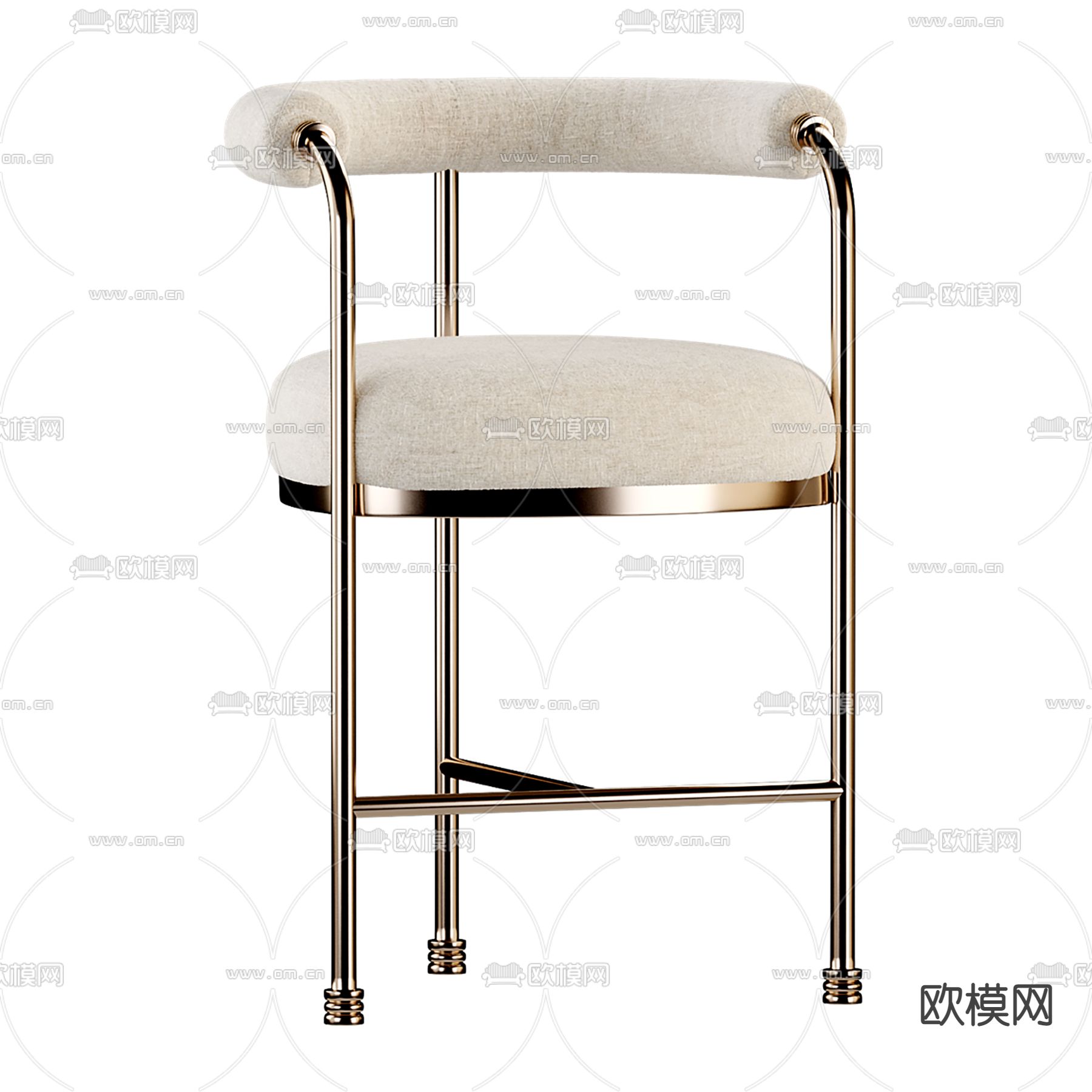 现代单椅 餐椅su模型下载（渲染图1）