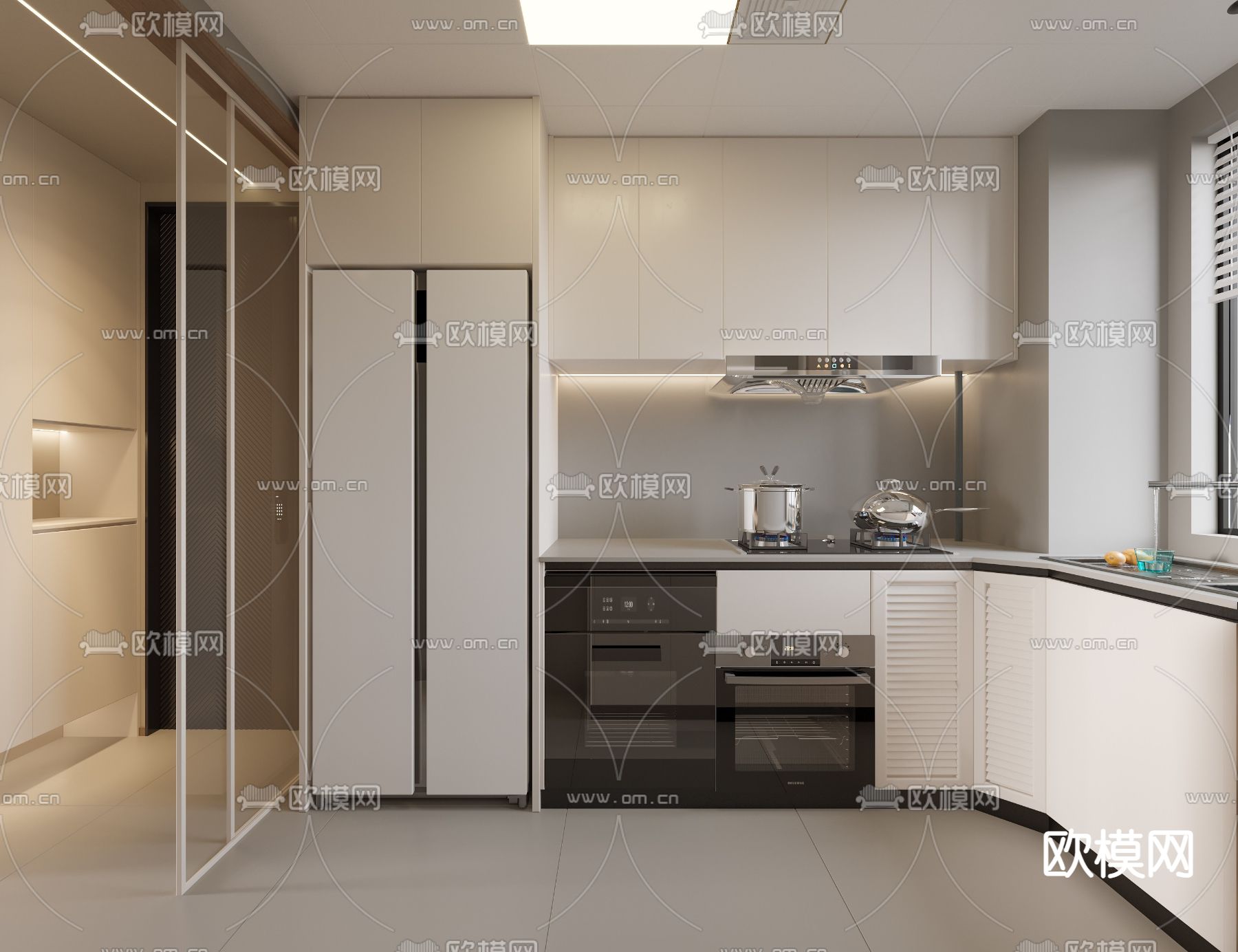 现代客餐厅3d模型