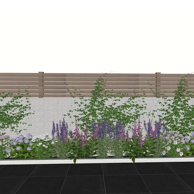  花草花坛 植物堆su模型 