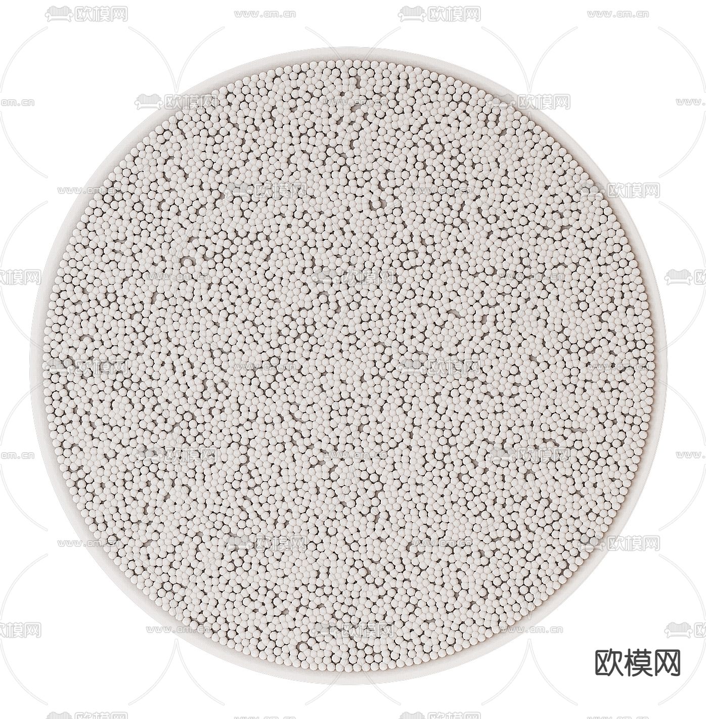 现代地毯 圆毯3d模型下载（渲染图5）