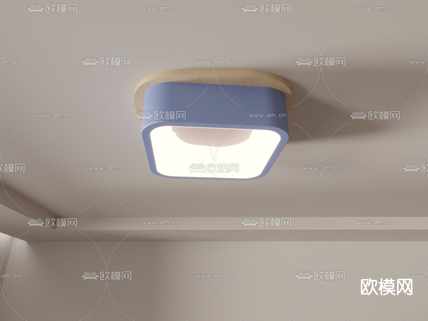 北欧走廊灯 吸顶灯su模型下载（渲染图5）