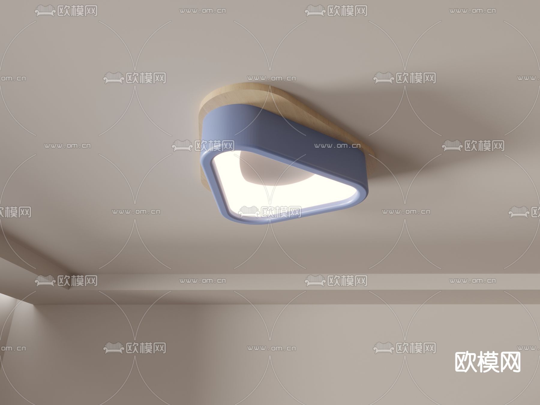 北欧走廊灯 吸顶灯su模型下载（渲染图4）