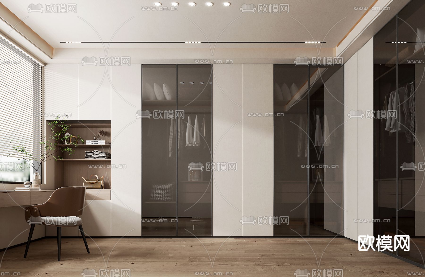 侘寂衣帽间3d模型下载