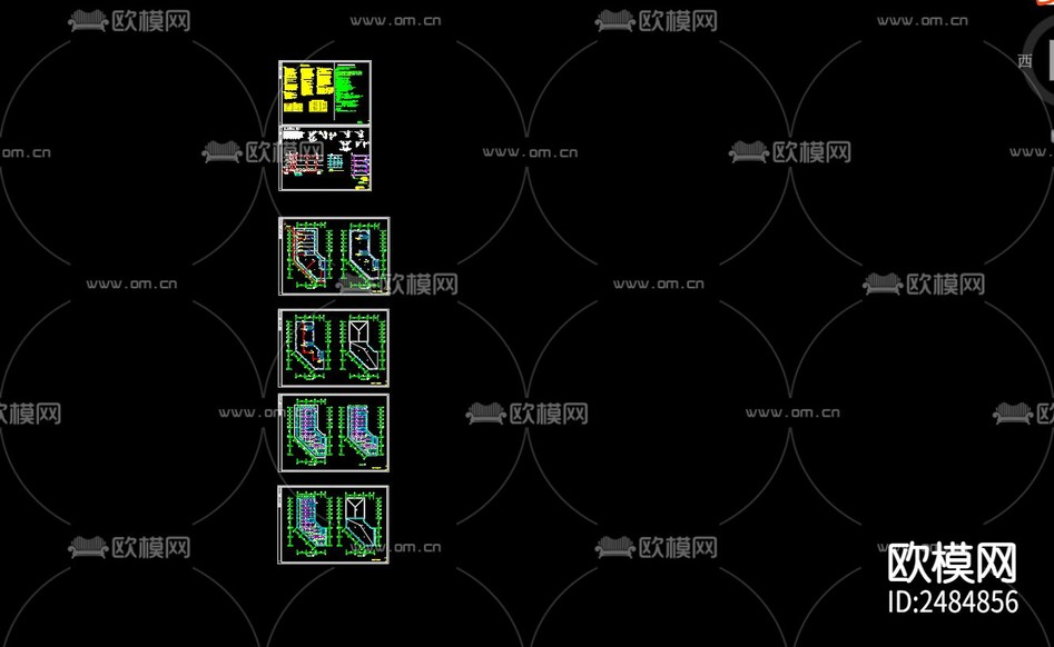 三和古街10號(hào)樓給排水cad施工圖下載(渲染圖1)
