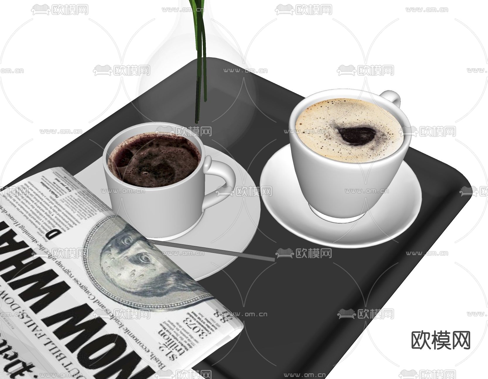 简美杯具 咖啡su模型下载（渲染图1）