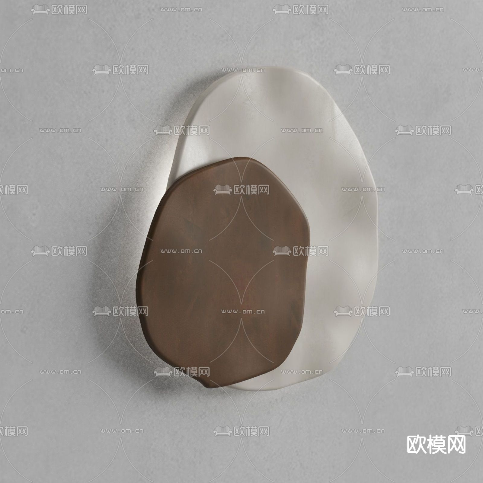 侘寂风壁灯3d模型下载