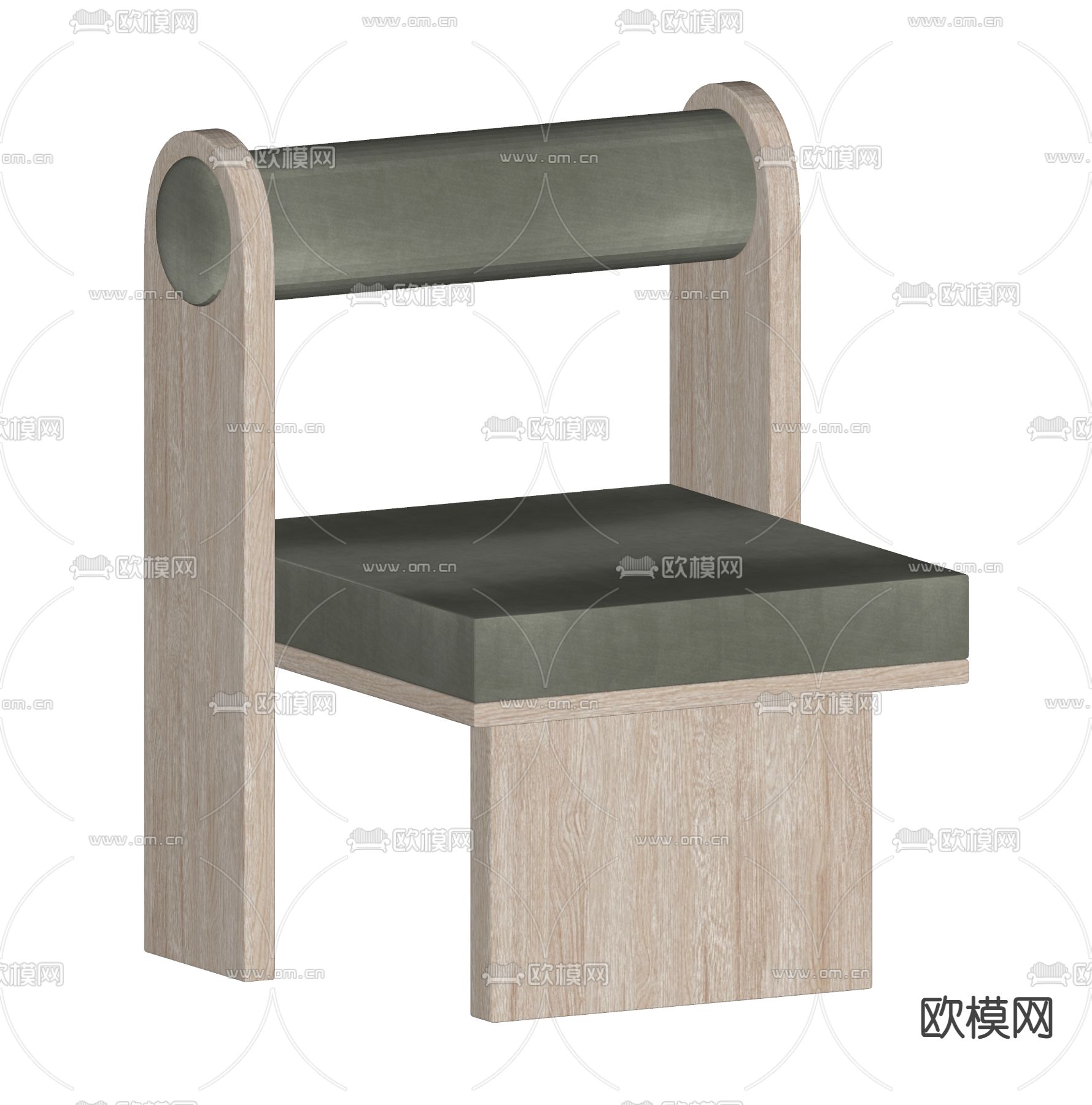 现代单椅su模型下载（渲染图2）