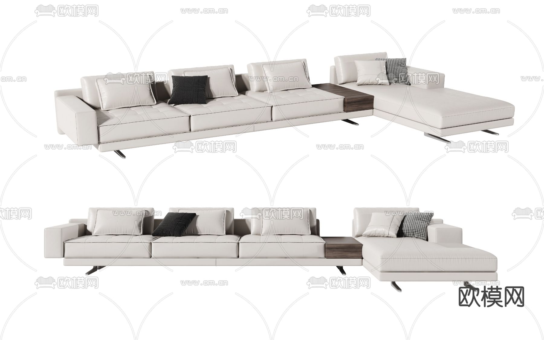 Minotti 多人沙发 转角沙发3d模型下载