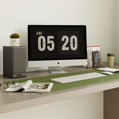  苹果电脑 办公用品su模型 