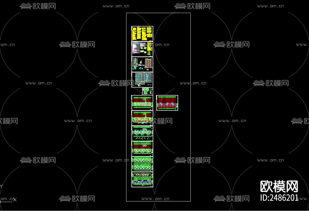 富园悦府7号楼给排水及水灭火系统设计CAD施工图下载（渲染图4）