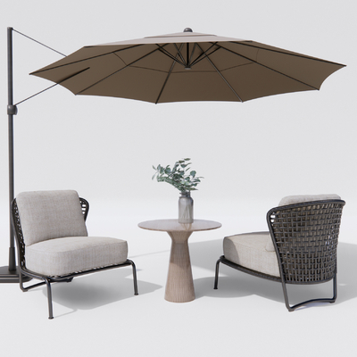  现代户外椅su模型 