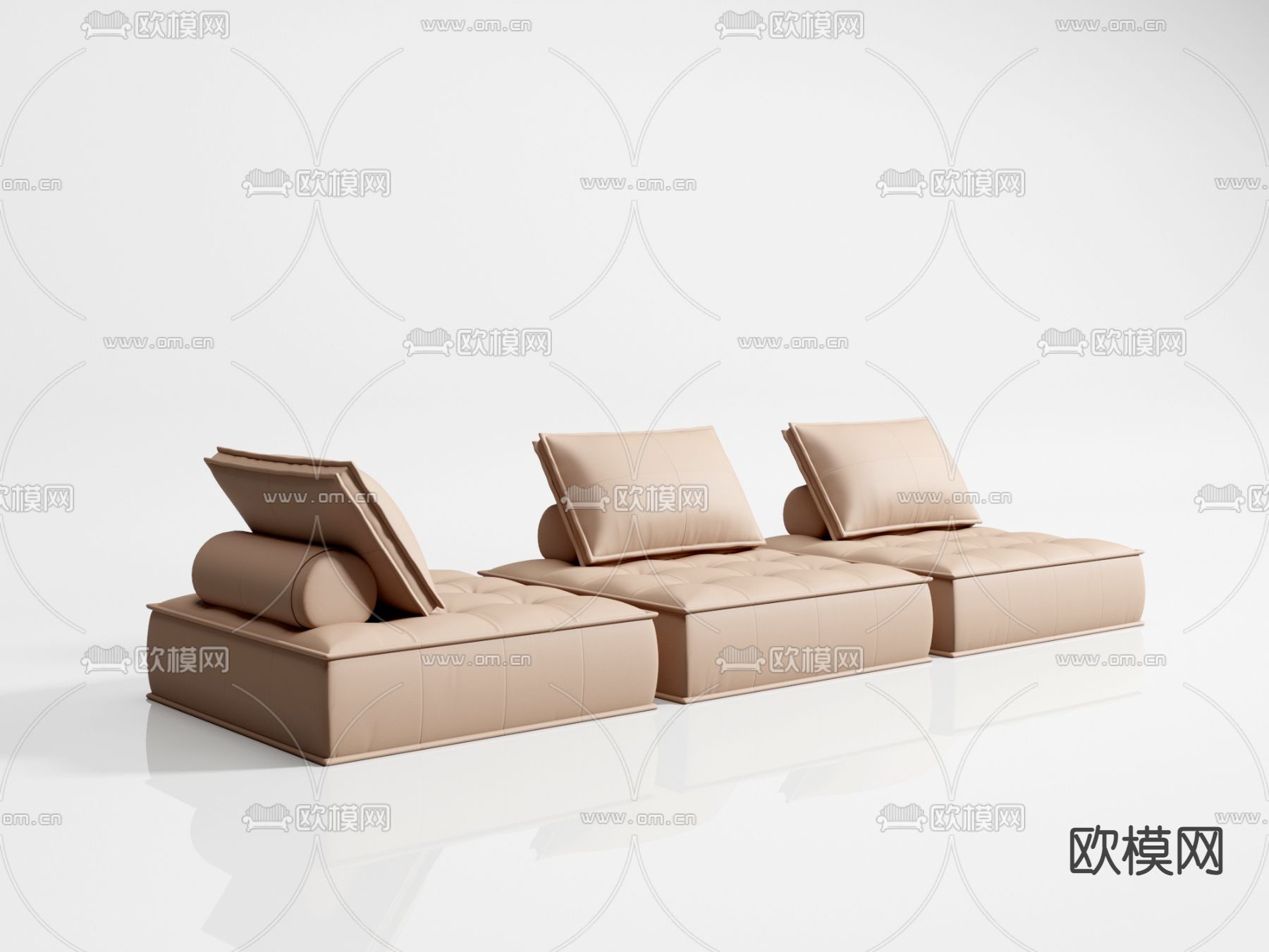 简欧懒人沙发 软体沙发3d模型下载