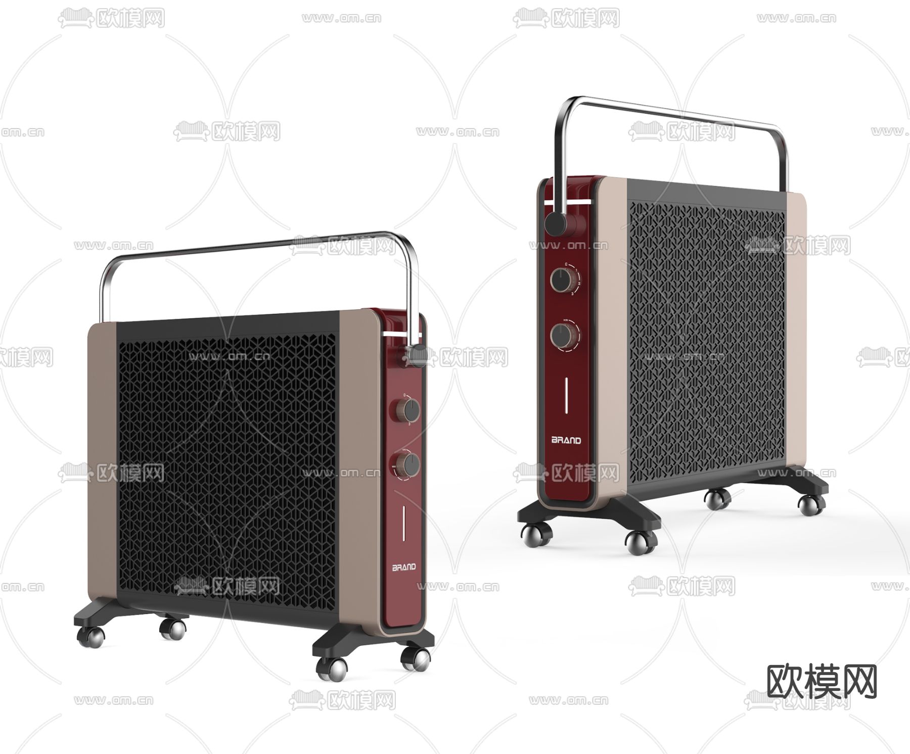 现代取暖器3d模型下载