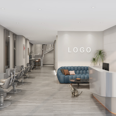  现代理发店su模型 