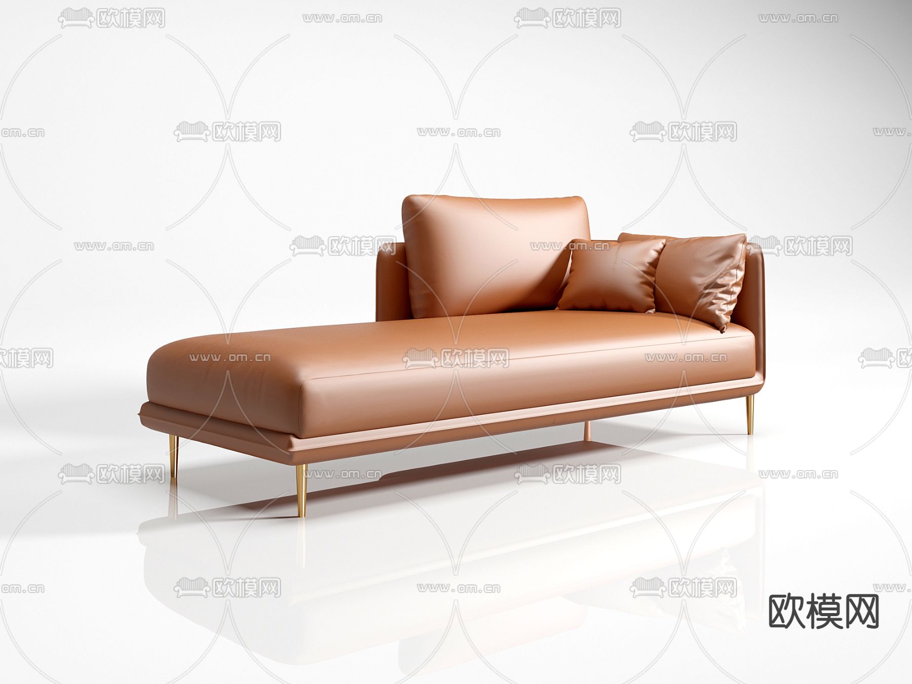 轻奢贵妃椅3d模型下载