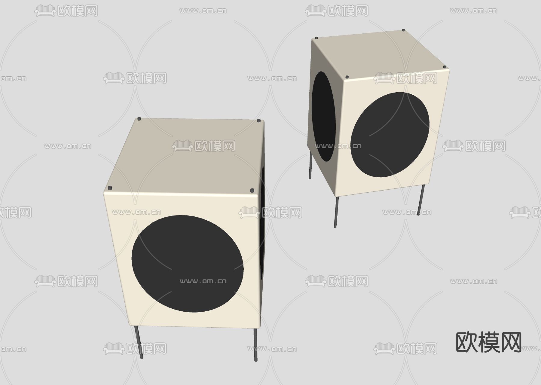 日式台灯su模型下载（渲染图2）