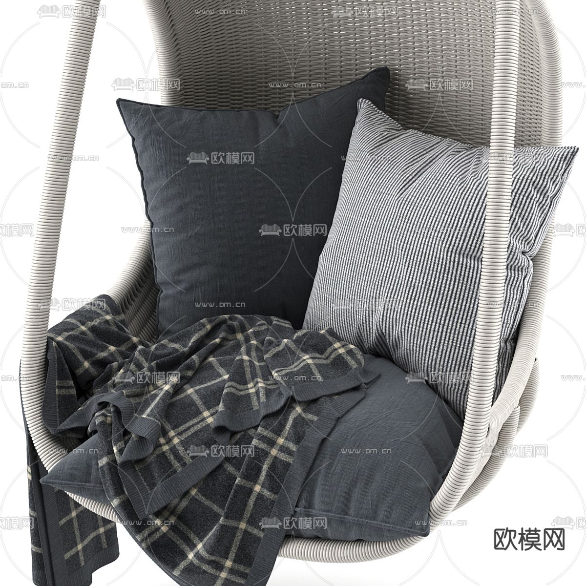 现代吊椅3d模型下载（渲染图4）