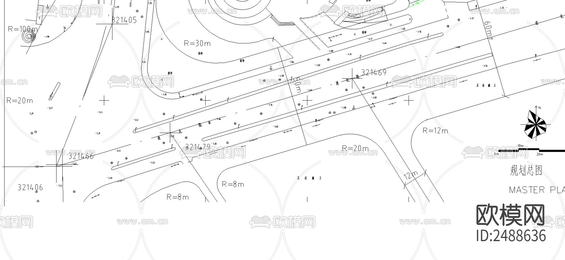 海河某商住项目CAD施工图下载（渲染图2）