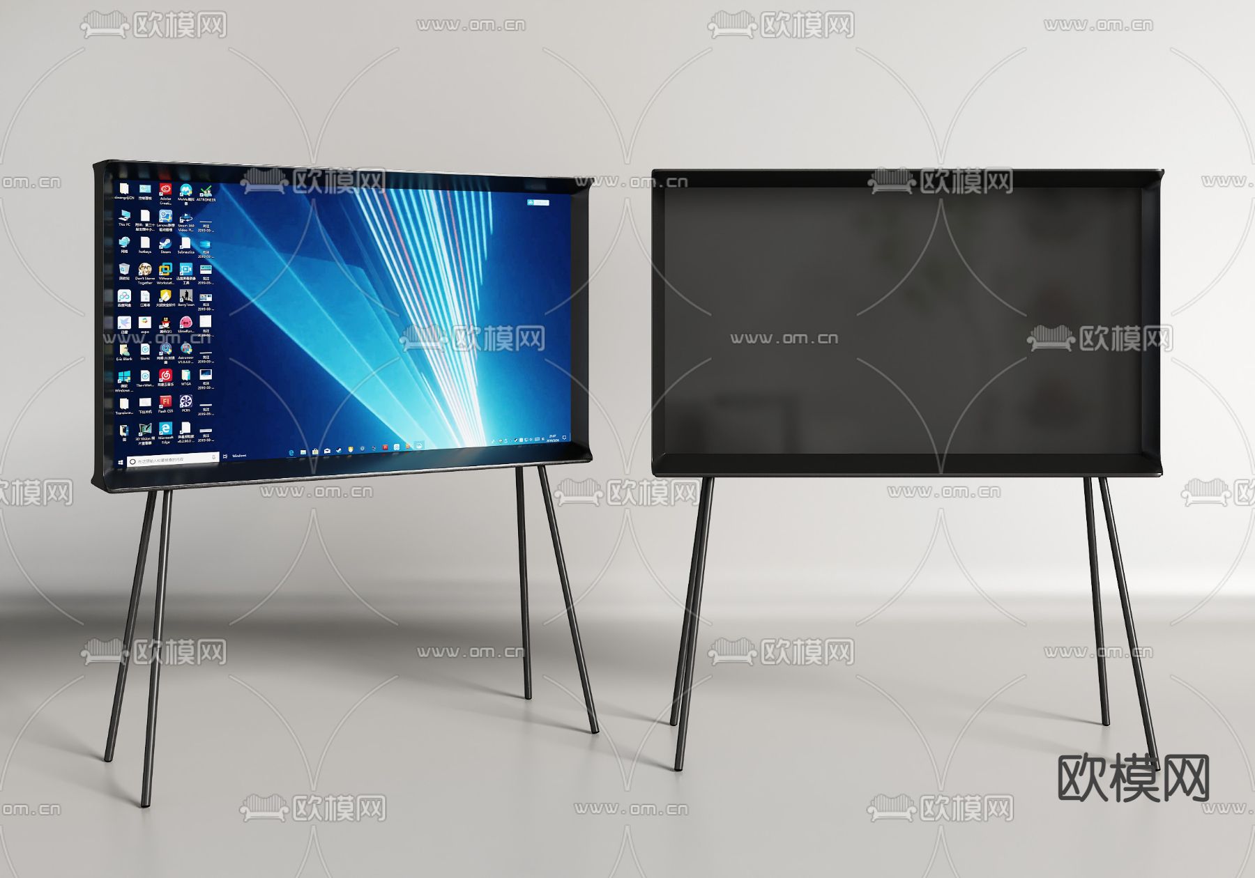 支架电视 智慧屏3d模型