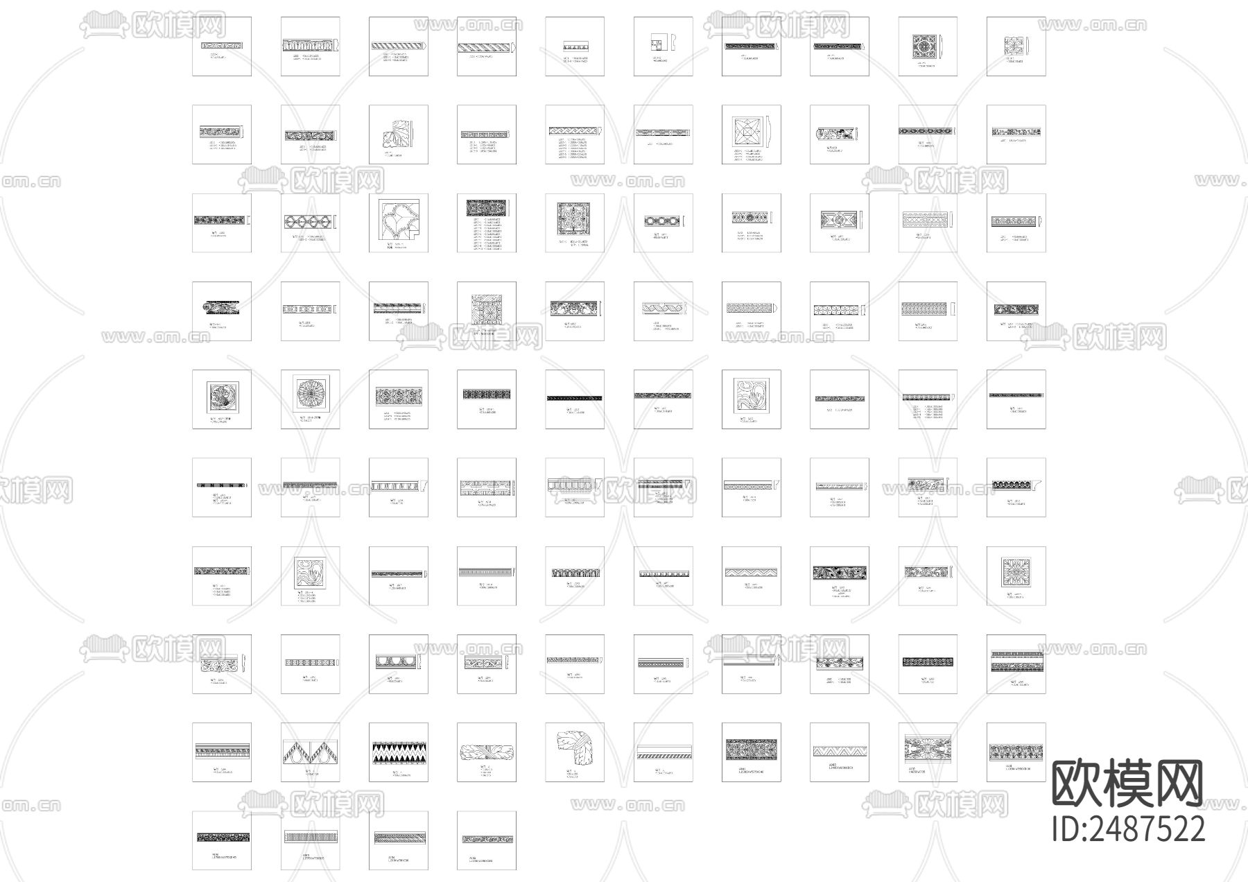 砂岩 罗马柱子CAD施工图下载（渲染图1）