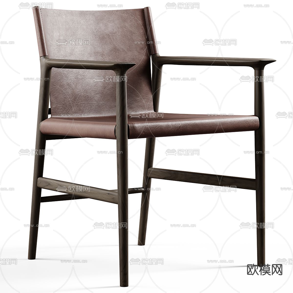 北欧单椅 扶手椅3d模型下载（渲染图1）