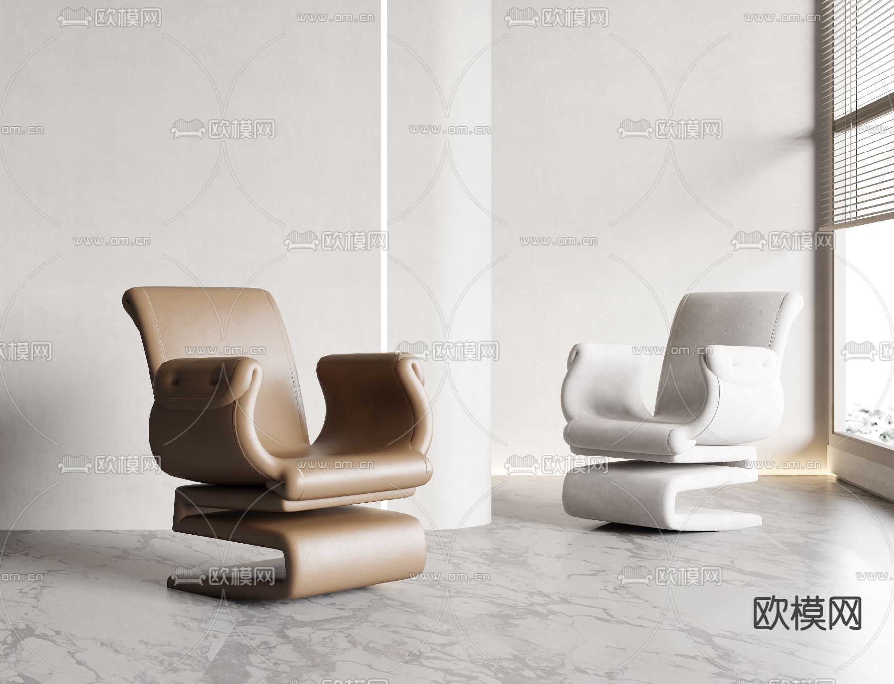 休闲沙发3d模型下载